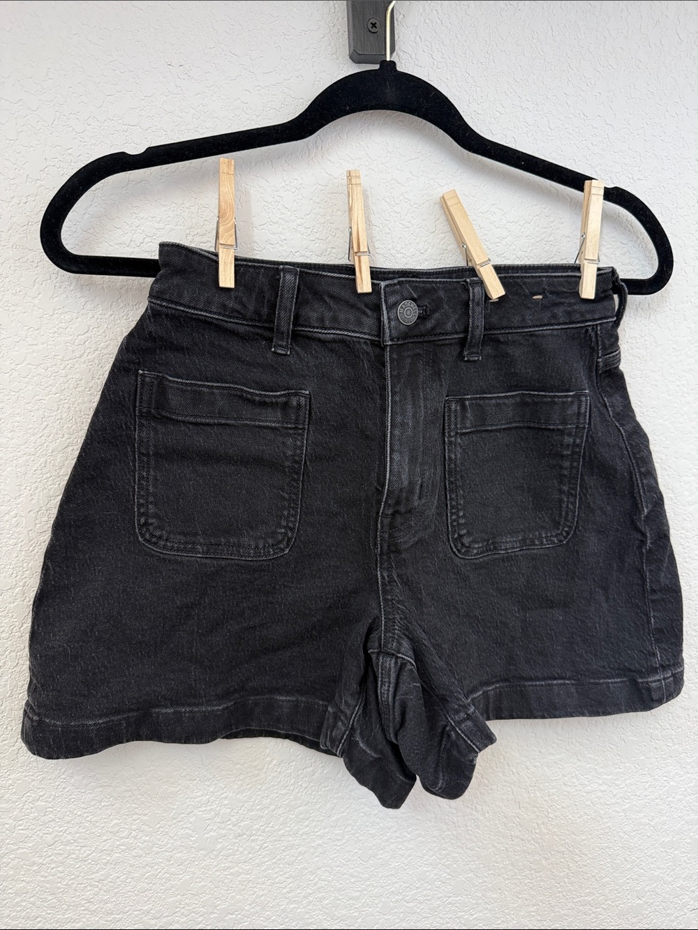 Madewell Black Denim Jean Shorts